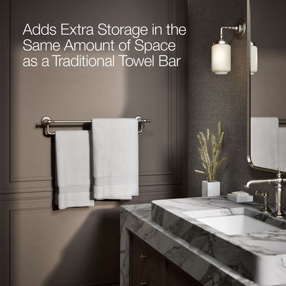 KOHLER K-72570 Artifacts 24" double towel bar