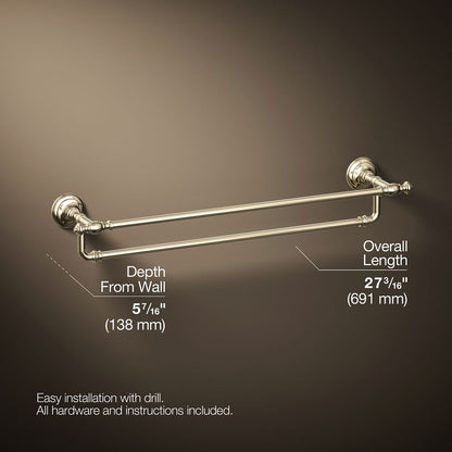 KOHLER K-72570 Artifacts 24" double towel bar