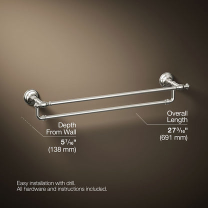 KOHLER K-72570 Artifacts 24" double towel bar