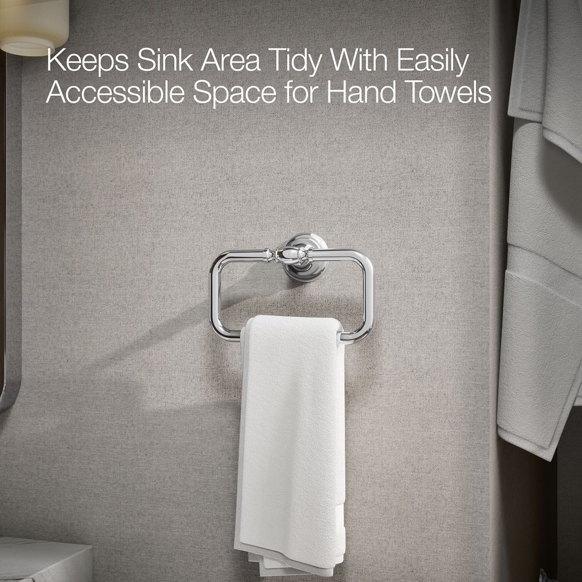 KOHLER K-72571 Artifacts Towel ring