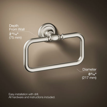 KOHLER K-72571 Artifacts Towel ring