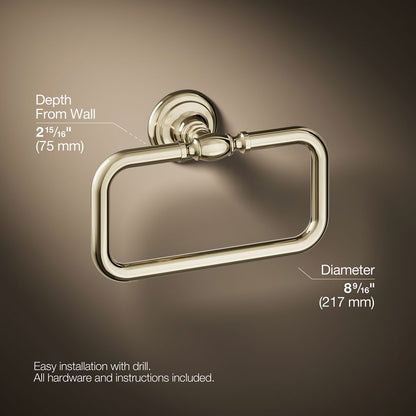 KOHLER K-72571 Artifacts Towel ring