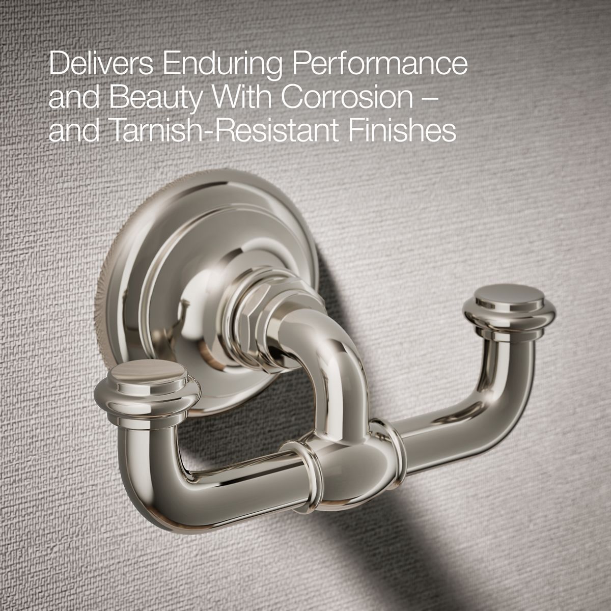 KOHLER K-72572 Artifacts Double robe hook