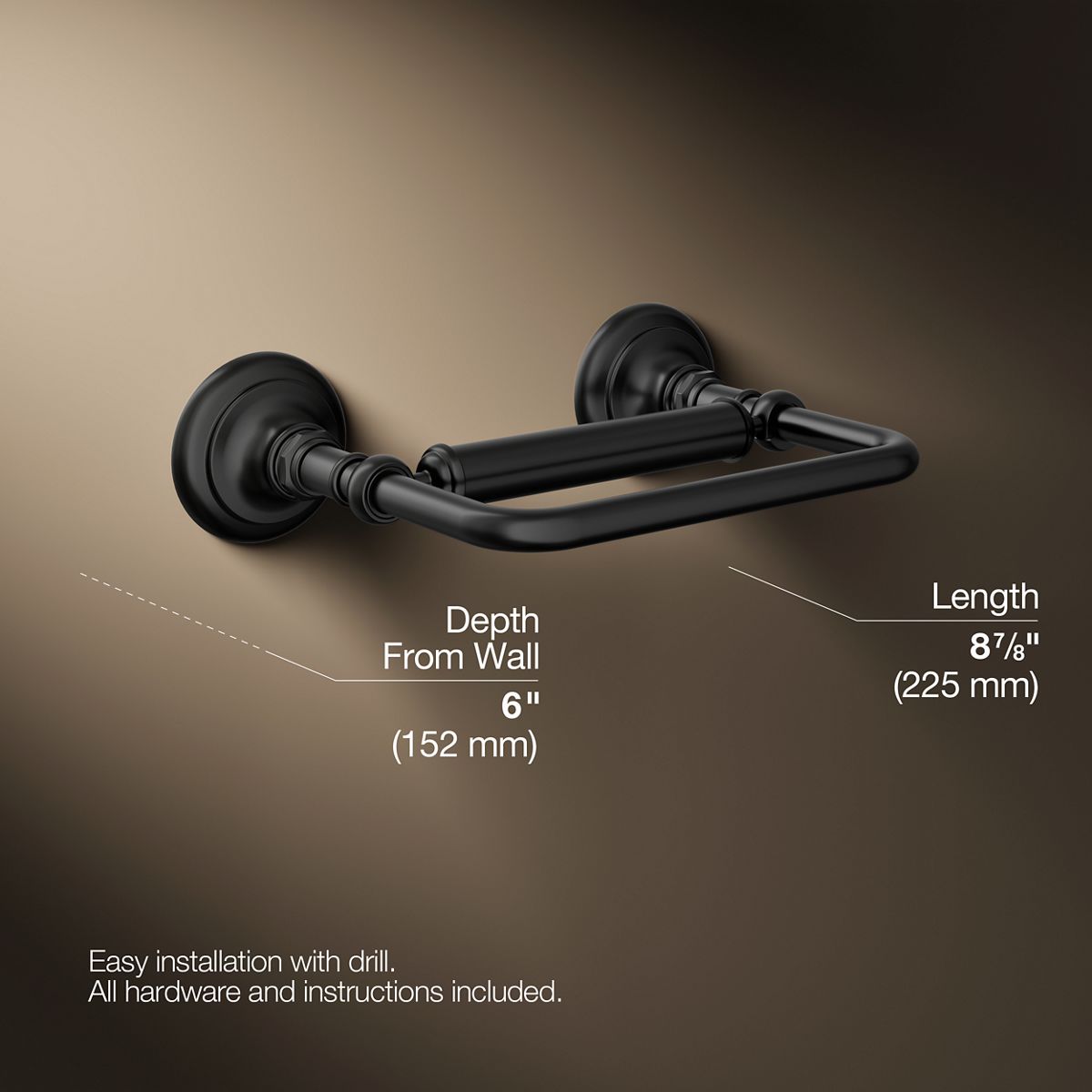 KOHLER K-72573 Artifacts Pivoting toilet paper holder