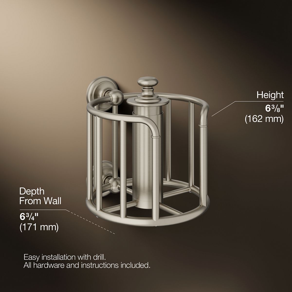 KOHLER K-72576 Artifacts Toilet paper carriage