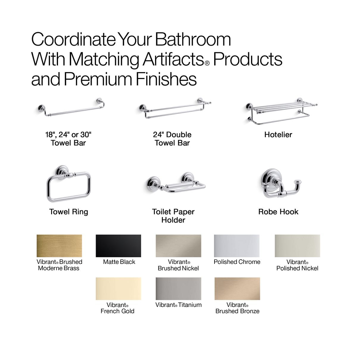 KOHLER K-72576 Artifacts Toilet paper carriage
