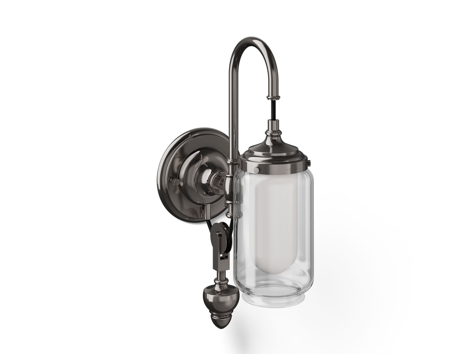 3/4 view of product with dimensions