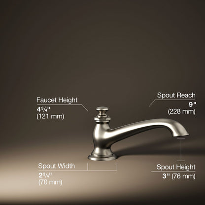 KOHLER K-72777 Artifacts Deck-mount bath spout with flare design