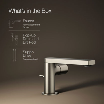KOHLER Composed Single-handle bathroom sink faucet with Cylindrical handle, 1.2 gpm