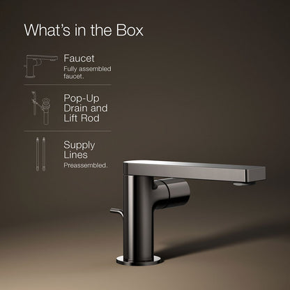 KOHLER Composed Single-handle bathroom sink faucet with Cylindrical handle, 1.2 gpm