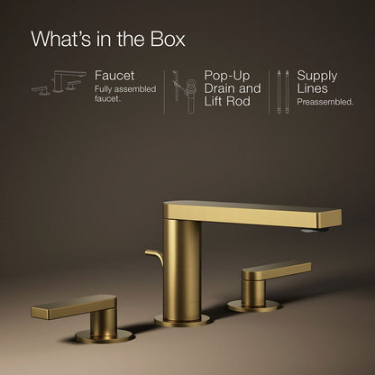 KOHLER Composed Widespread bathroom sink faucet with Lever handles, 1.2 gpm