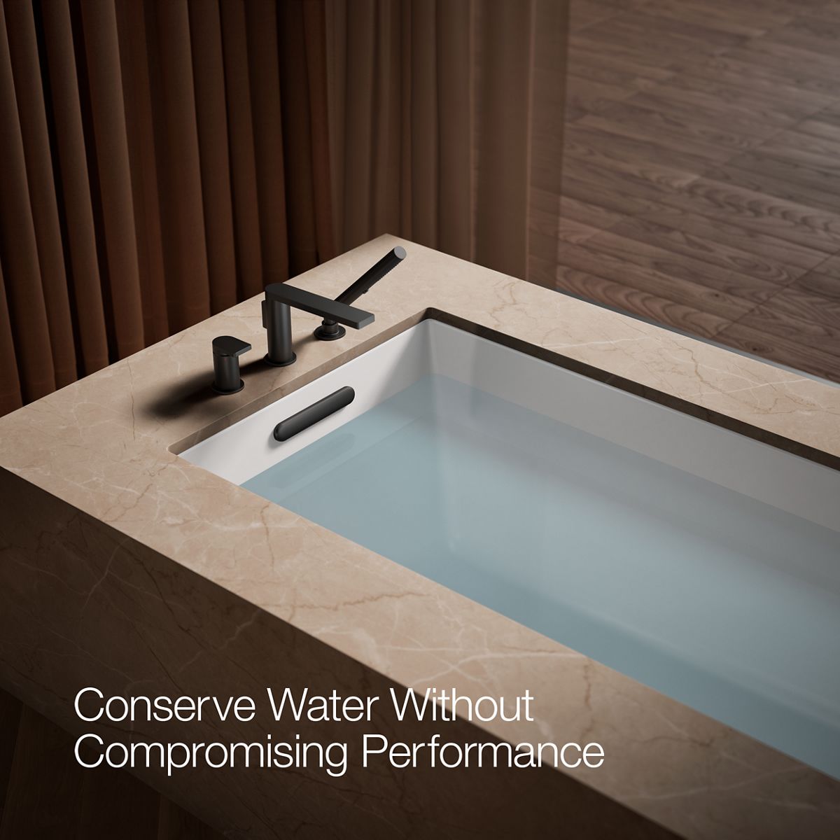 KOHLER Composed Deck-mount bath faucet with handshower
