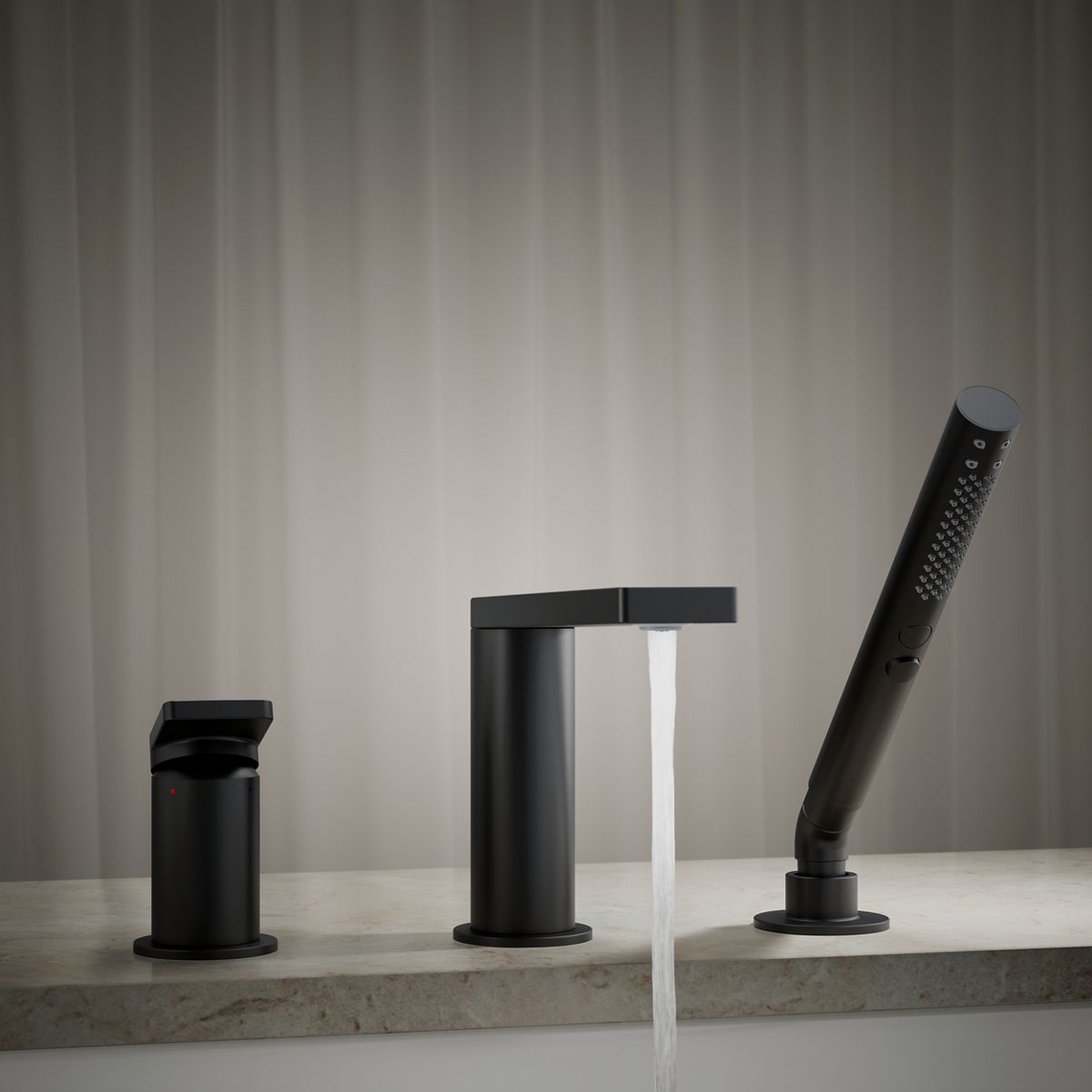 KOHLER Composed Deck-mount bath faucet with handshower