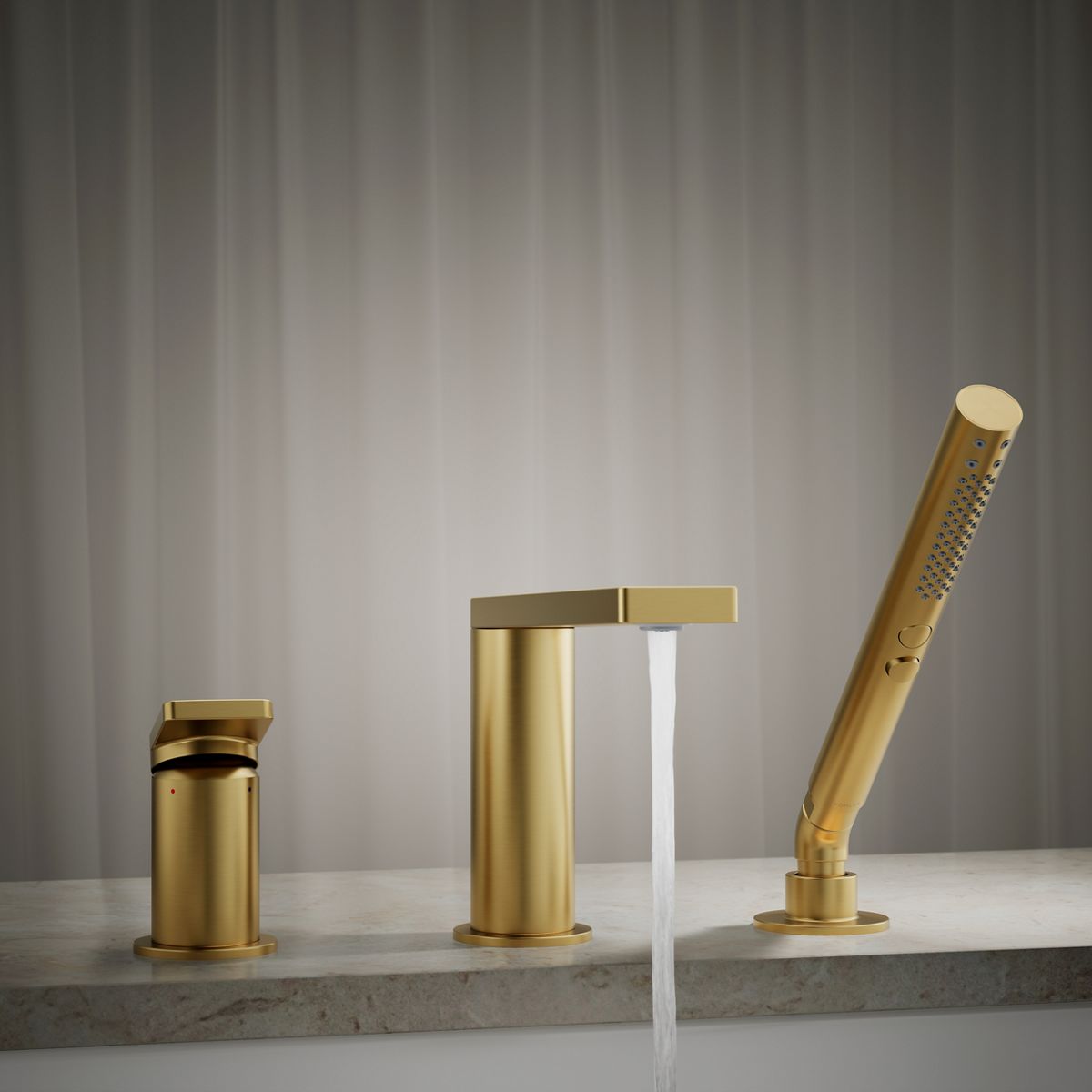KOHLER Composed Deck-mount bath faucet with handshower
