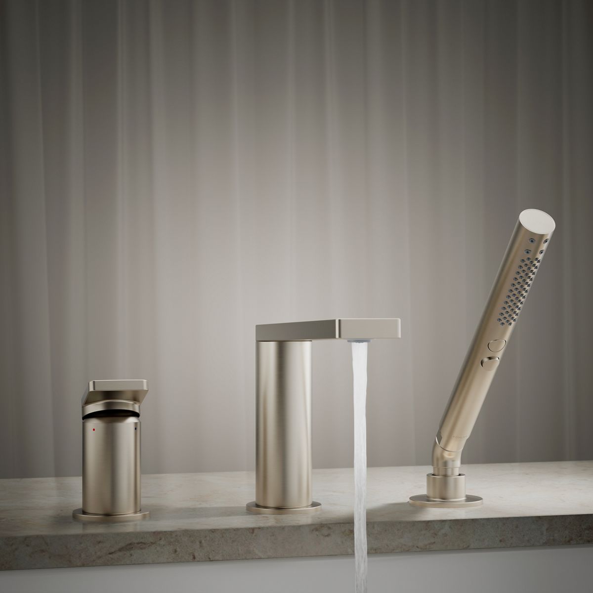 KOHLER Composed Deck-mount bath faucet with handshower
