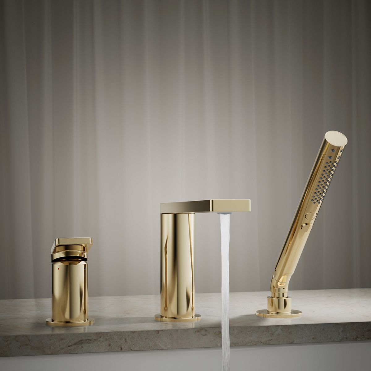 KOHLER Composed Deck-mount bath faucet with handshower
