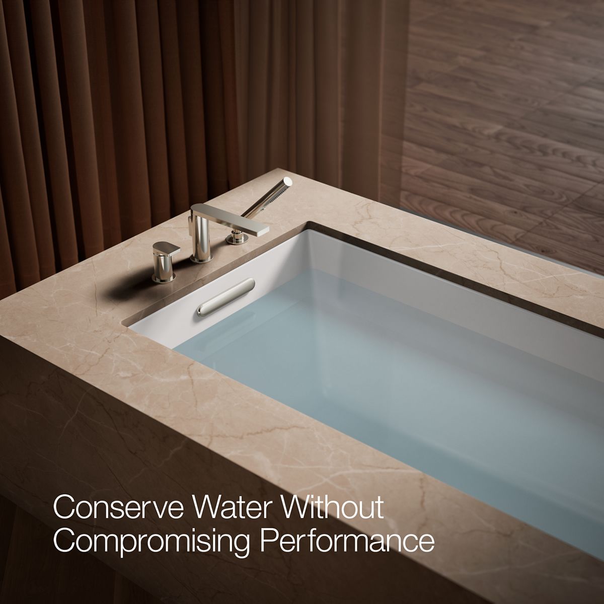 KOHLER Composed Deck-mount bath faucet with handshower
