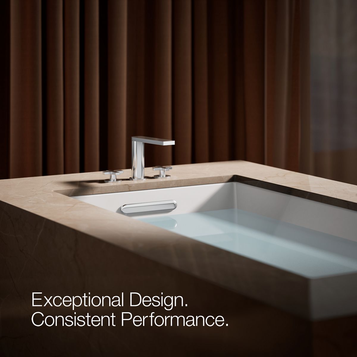 KOHLER Composed Deck-mount bath faucet with cross handles
