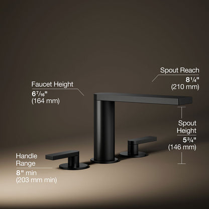 KOHLER Composed Deck-mount bath faucet with lever handles