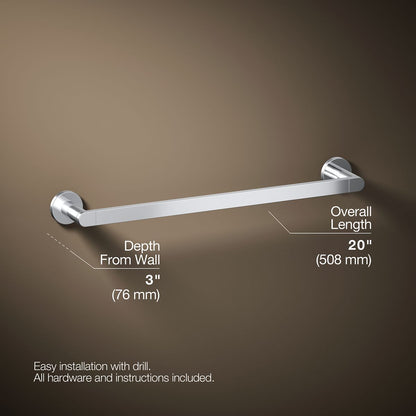 KOHLER Composed 18" towel bar