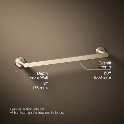 KOHLER Composed 18" towel bar