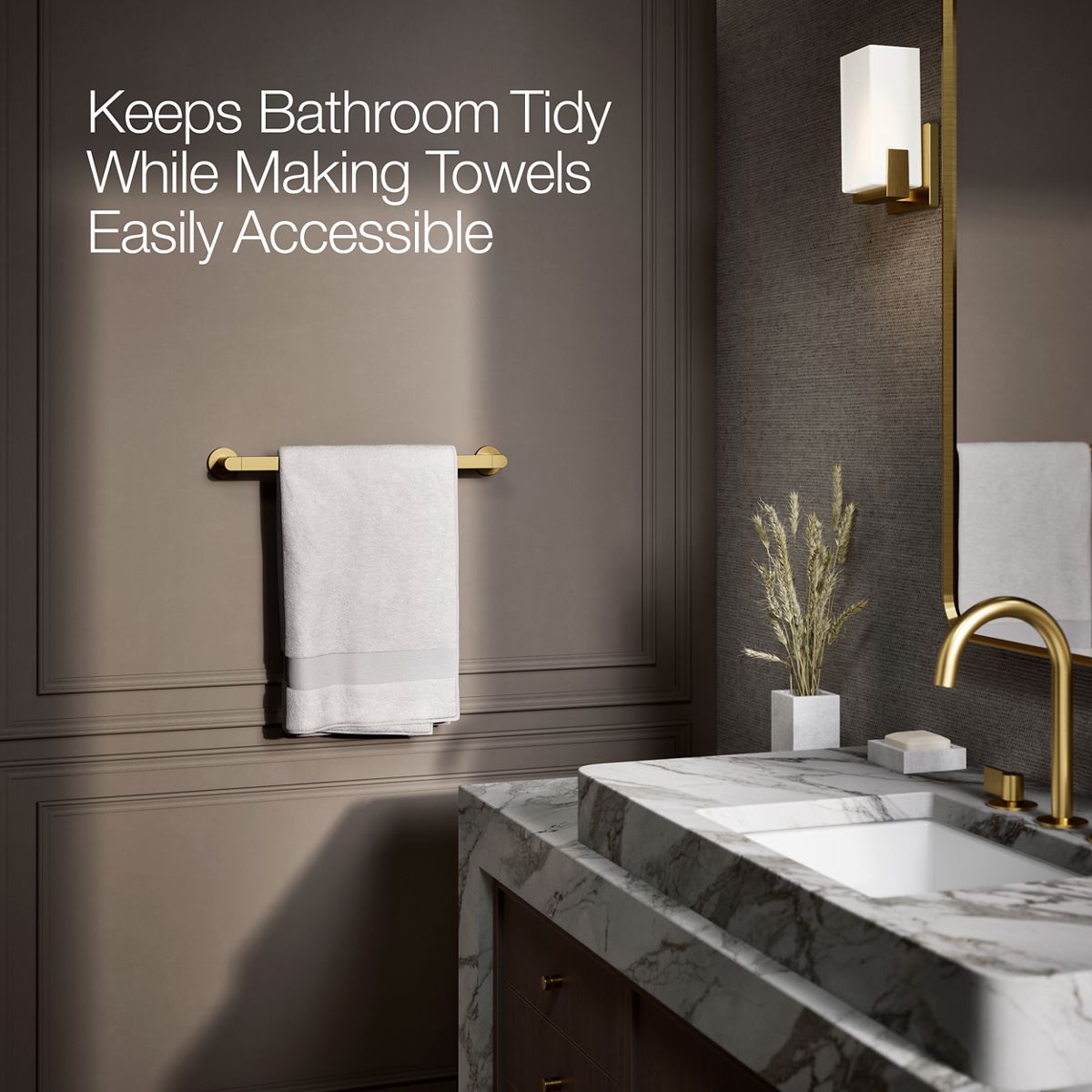 KOHLER Composed 18" towel bar