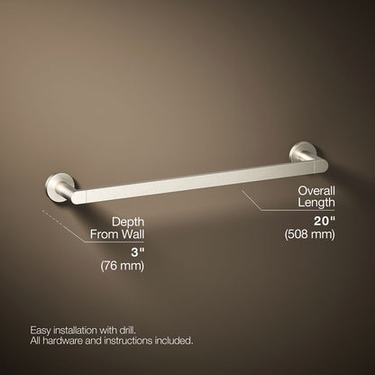KOHLER Composed 18" towel bar