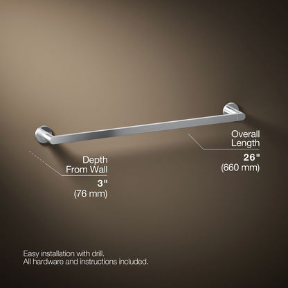 KOHLER Composed 24" towel bar