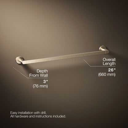 KOHLER Composed 24" towel bar