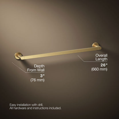 KOHLER Composed 24" towel bar