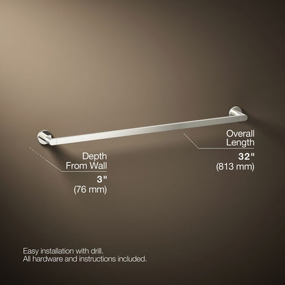 KOHLER Composed 30" towel bar