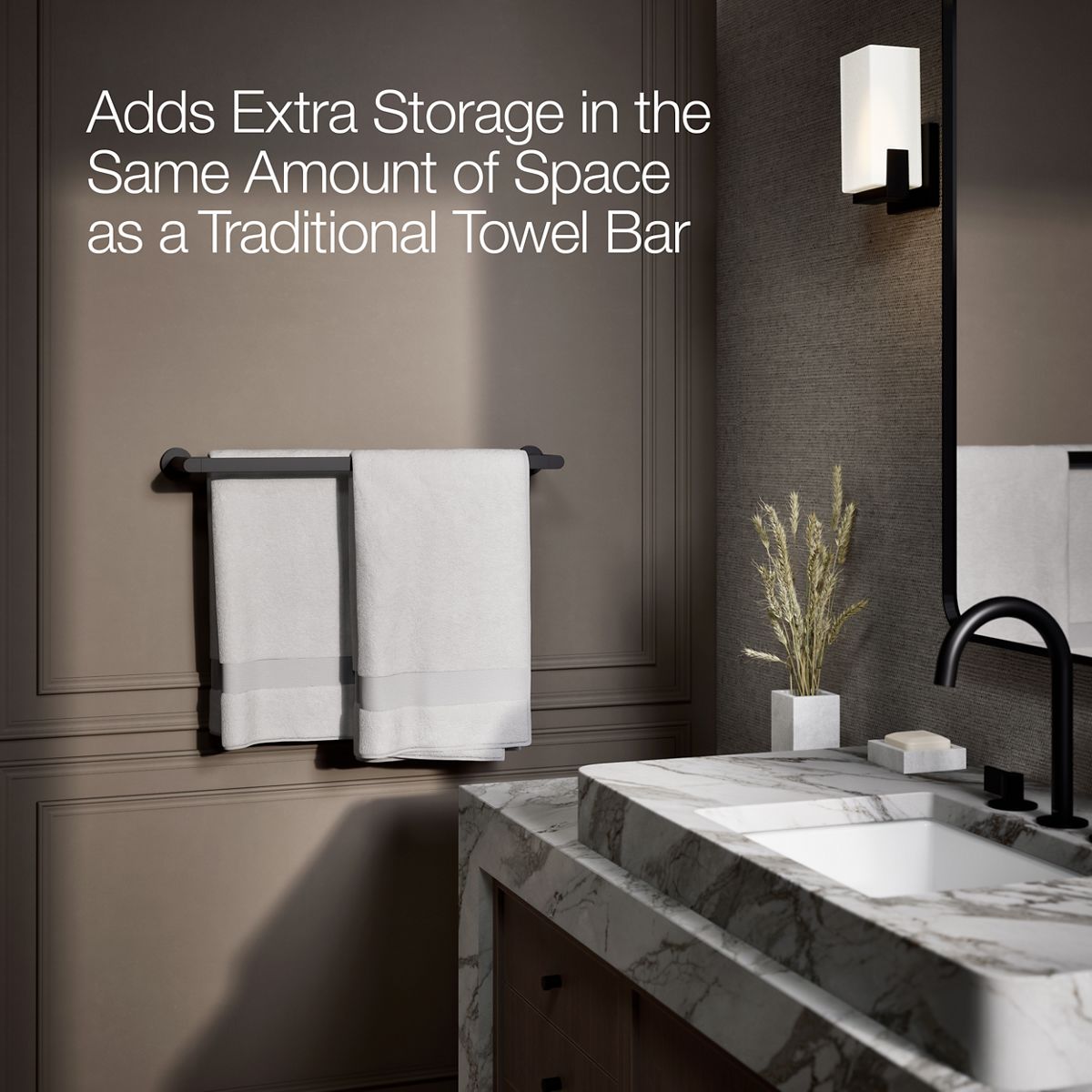 KOHLER Composed 24" double towel bar