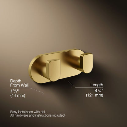 KOHLER Composed Double robe hook