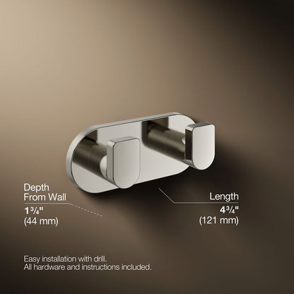 KOHLER Composed Double robe hook
