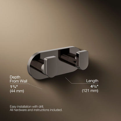 KOHLER Composed Double robe hook