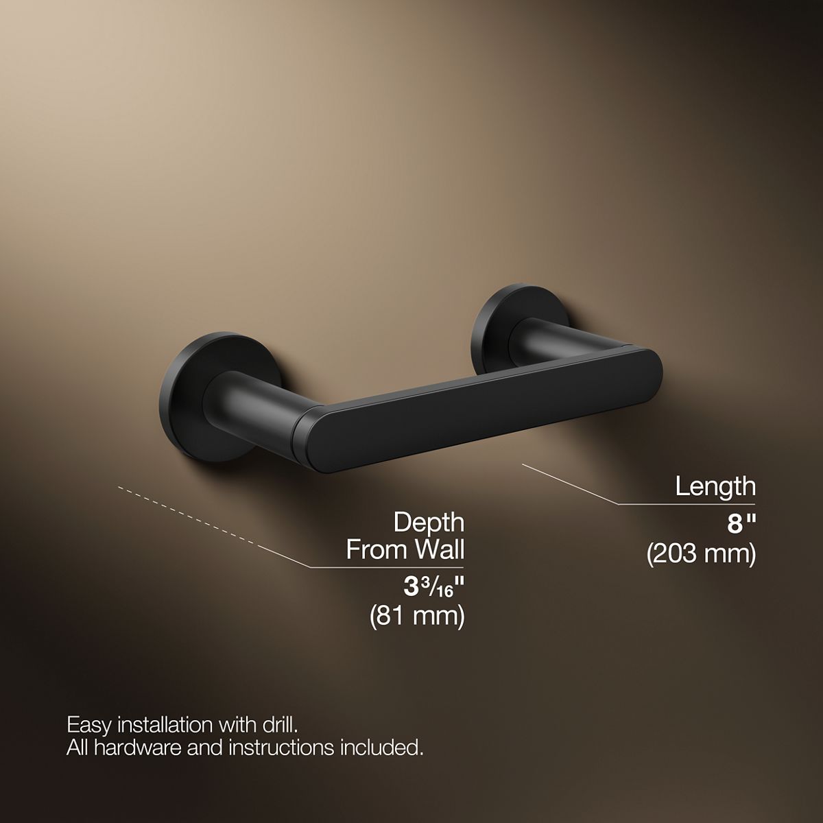KOHLER Composed Pivoting toilet paper holder