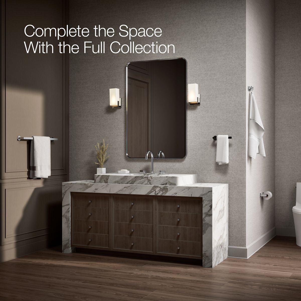 KOHLER Composed Pivoting toilet paper holder