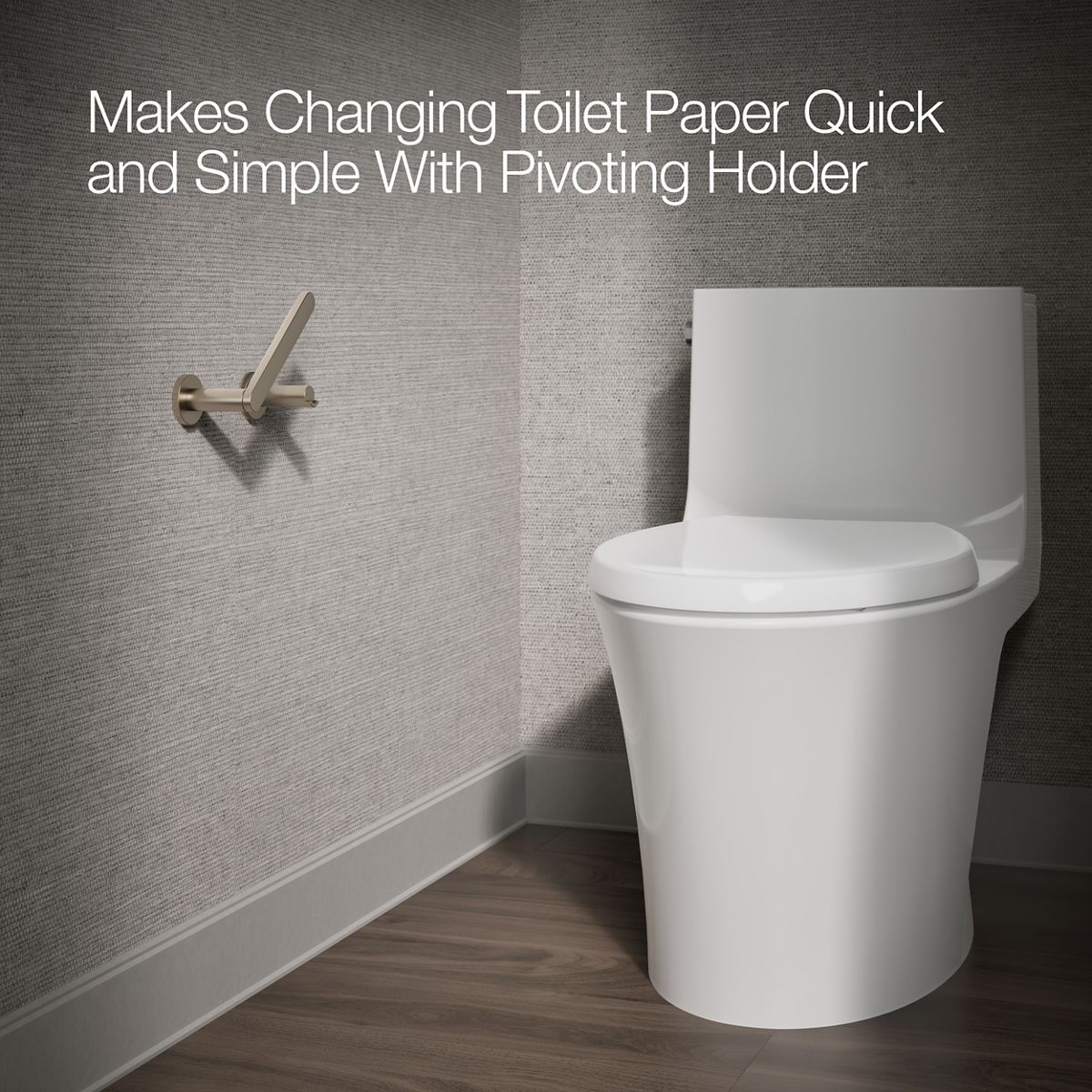KOHLER Composed Pivoting toilet paper holder