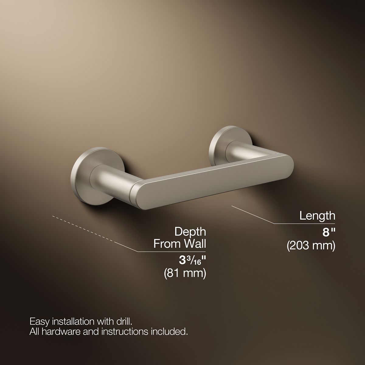 KOHLER Composed Pivoting toilet paper holder