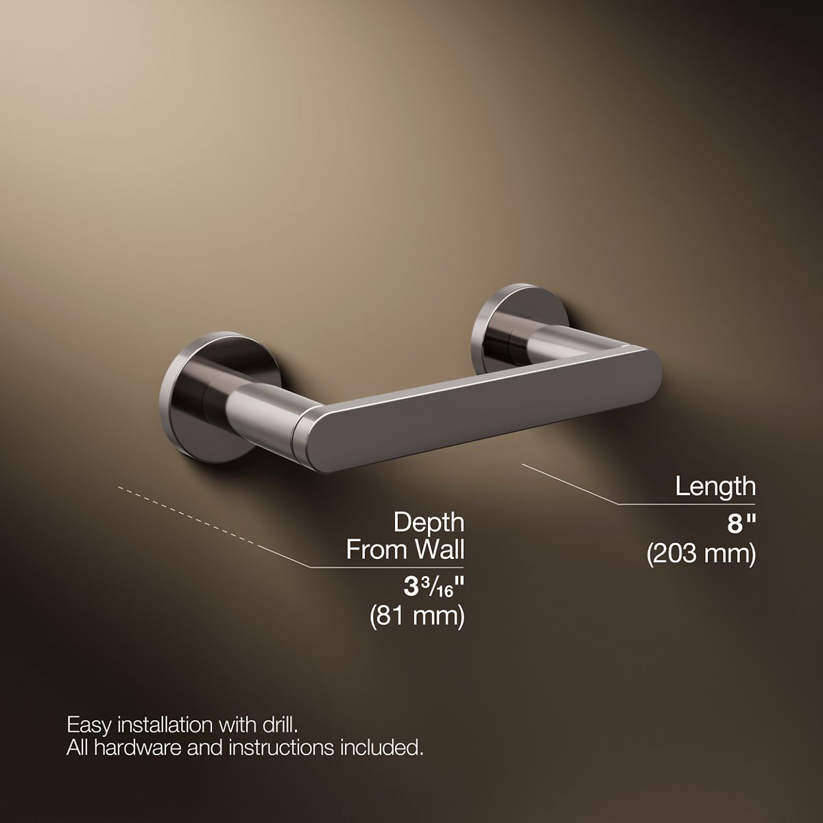 KOHLER Composed Pivoting toilet paper holder