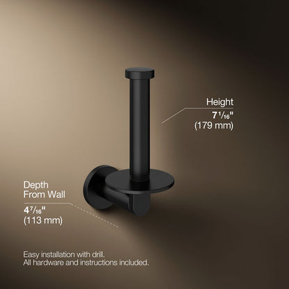 KOHLER Composed Vertical toilet paper holder