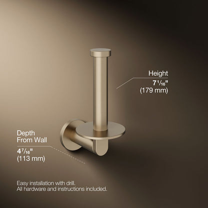 KOHLER Composed Vertical toilet paper holder