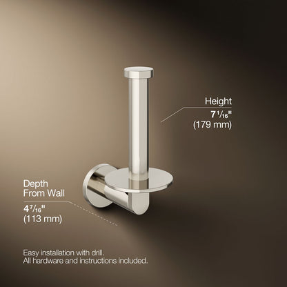 KOHLER Composed Vertical toilet paper holder