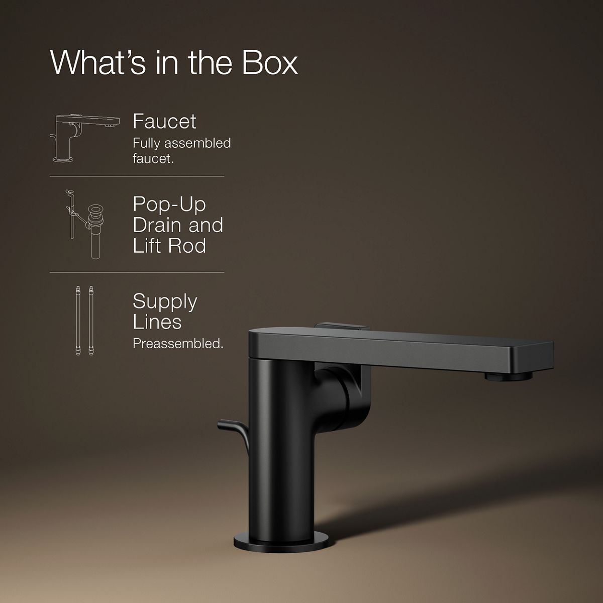KOHLER Composed Single-handle bathroom sink faucet with Lever handle, 1.2 gpm