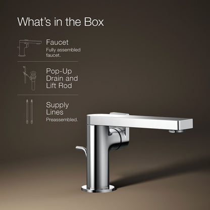 KOHLER Composed Single-handle bathroom sink faucet with Lever handle, 1.2 gpm