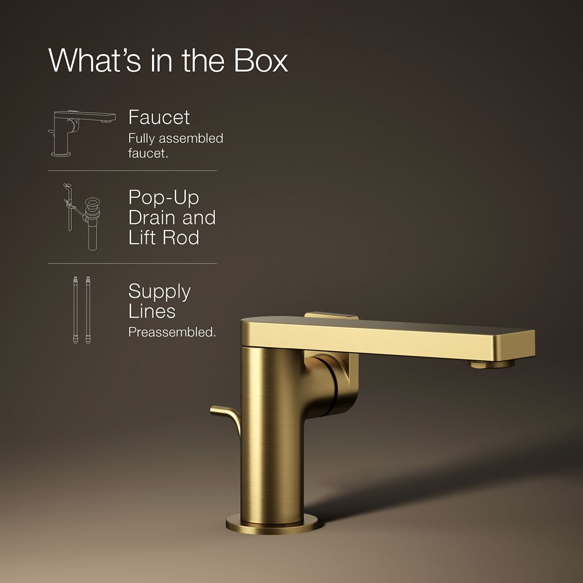 KOHLER Composed Single-handle bathroom sink faucet with Lever handle, 1.2 gpm