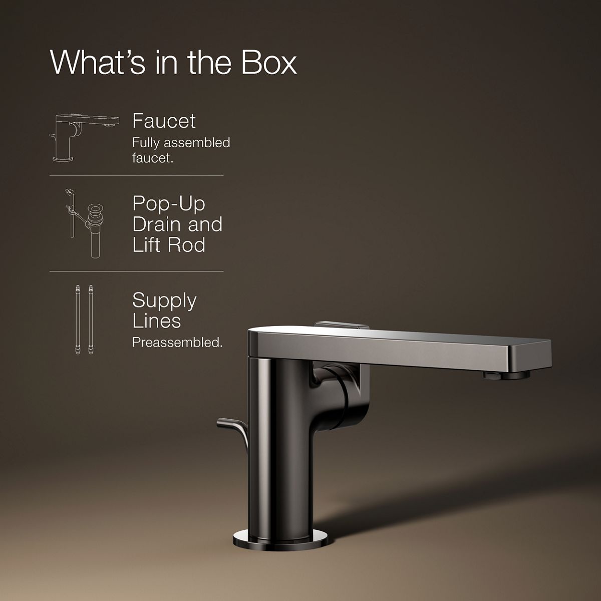 KOHLER Composed Single-handle bathroom sink faucet with Lever handle, 1.2 gpm
