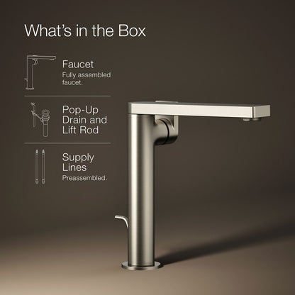 KOHLER Composed Tall single-handle bathroom sink faucet with Lever handle, 1.2 gpm