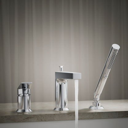 KOHLER K-74032-4 Taut Deck-mount bath faucet with handshower