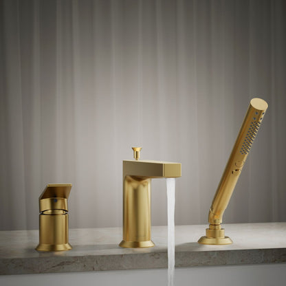 KOHLER K-74032-4 Taut Deck-mount bath faucet with handshower